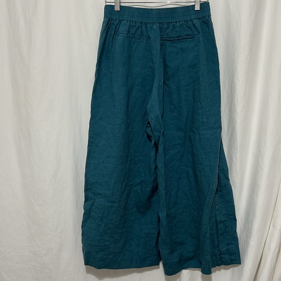Athleta Size 6 Playa Linen Crop Wide Leg - Picture 2 of 13